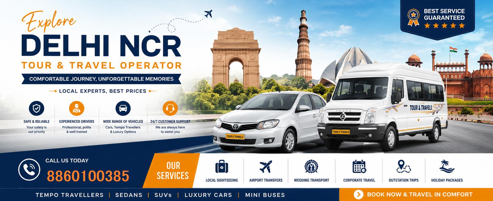 Corporate taxi transport in Delhi NCR